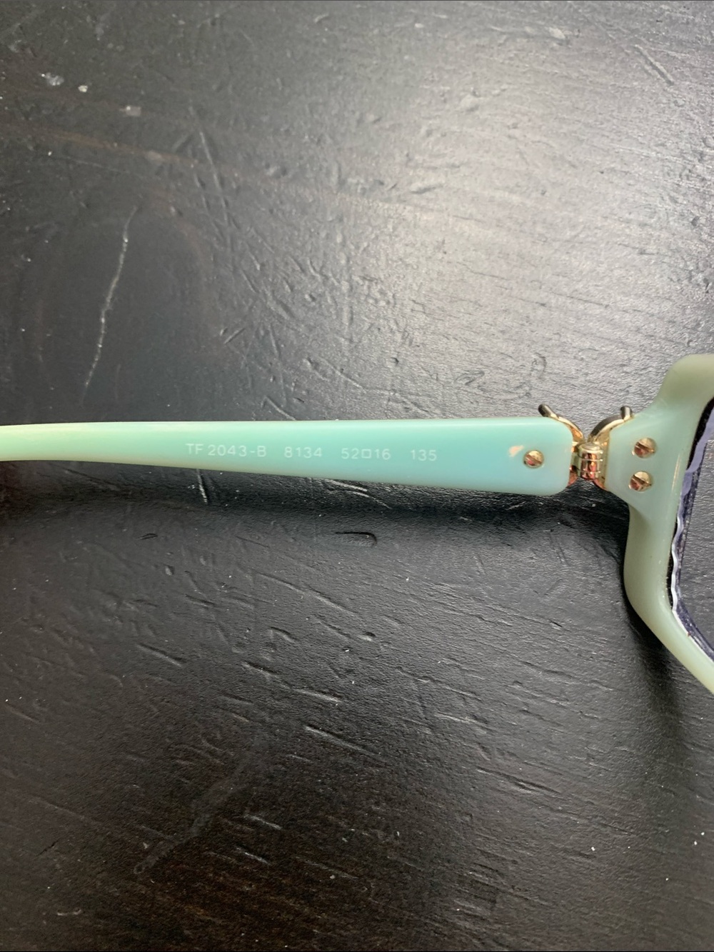 Tiffany & Co. Tortoise Rectangle Glasses with Butterfly and Blue Light Lenses - Picture 3 of 6